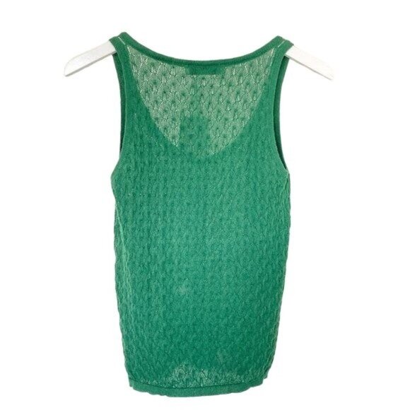 Zara Knit Green Button Tank - Picture 2 of 4